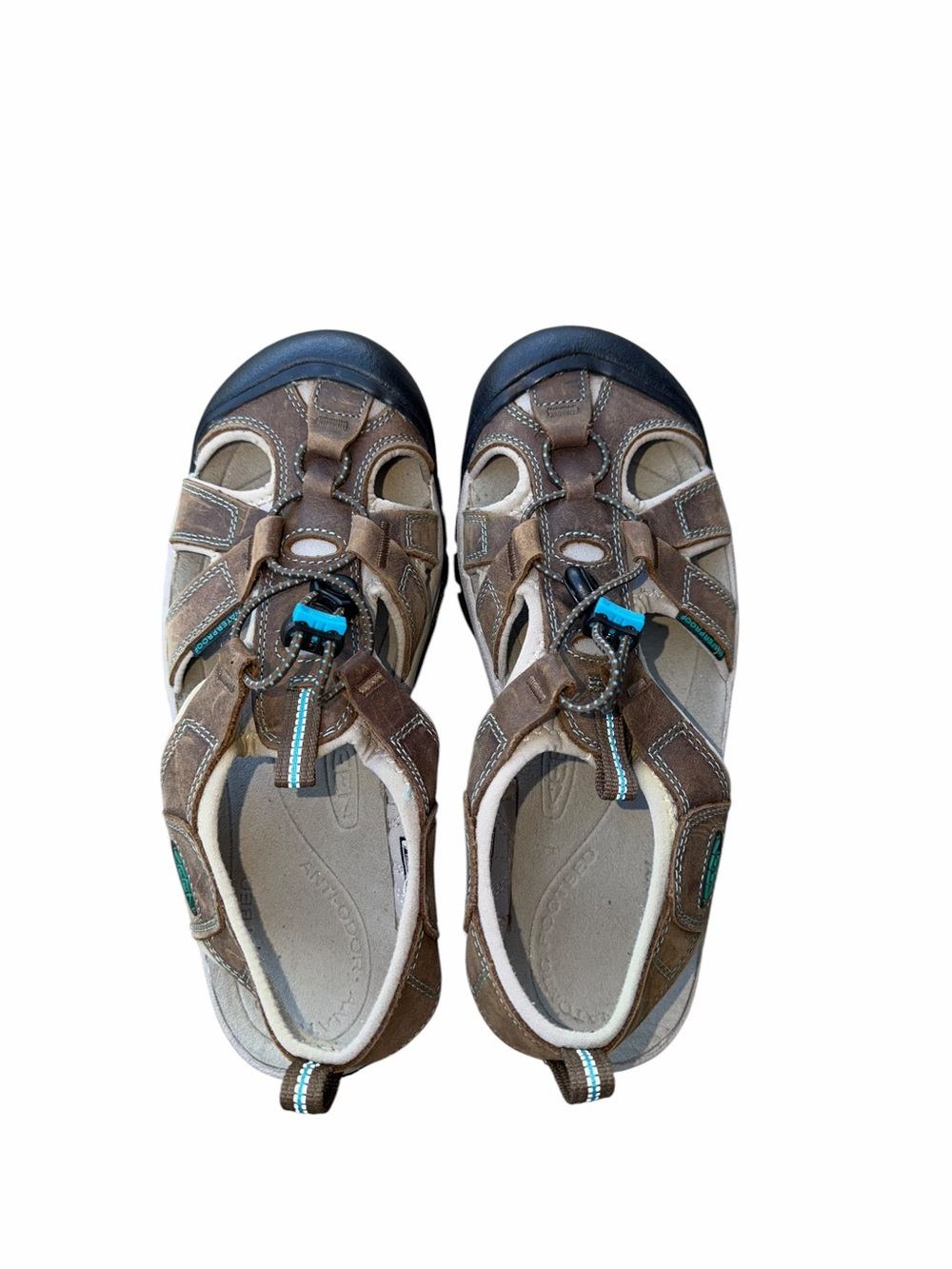 Keen Venice Women's Brown Leather Waterproof Sport Sandals Shoe Swim Size 9